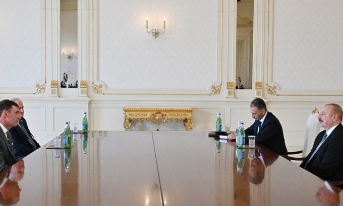İlham Əliyev Beynəlxalq Astronavtika Federasiyasının prezidentini qəbul etdi