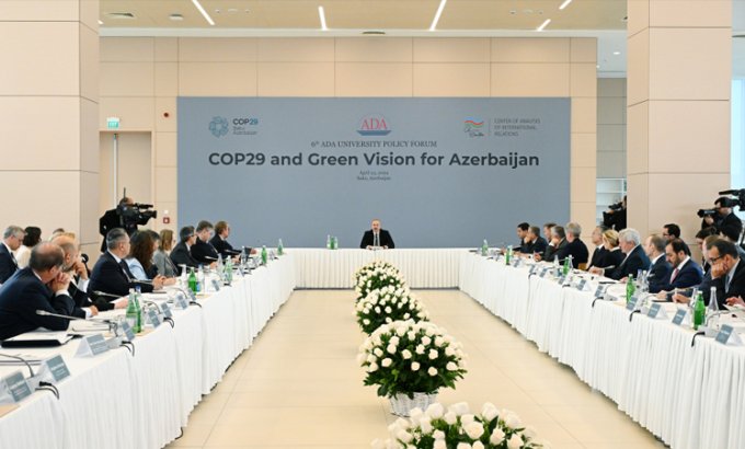 ADA-da COP29-la bağlı forum keçirildi, Prezident iştirak etdi