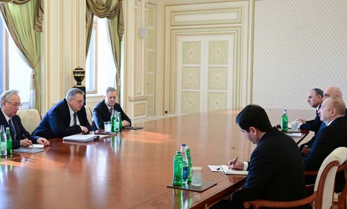 İlham Əliyev Rusiya Hökuməti Sədrinin müavinini qəbul etdi