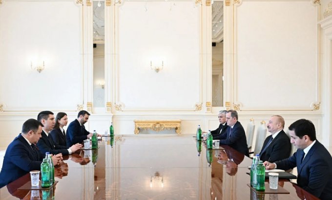 Prezident Moldovanın Baş nazirinin müavinini qəbul etdi