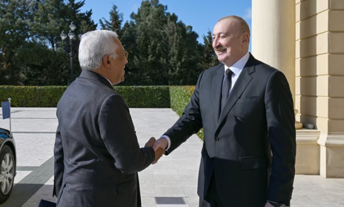 İlham Əliyev Antonio Koşta ilə mətbuata bəyanatlarla çıxış etdi