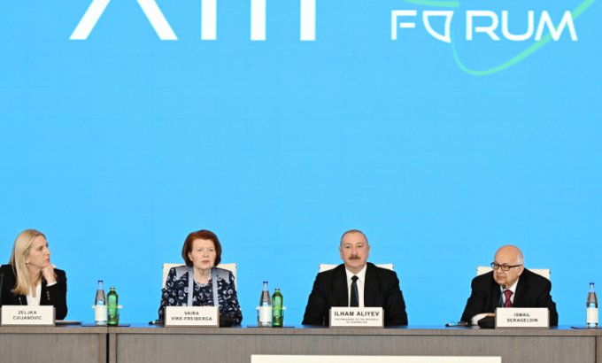 Prezident XIII Qlobal Bakı Forumunun açılış mərasimində çıxış etdi (YENİLƏNİB)